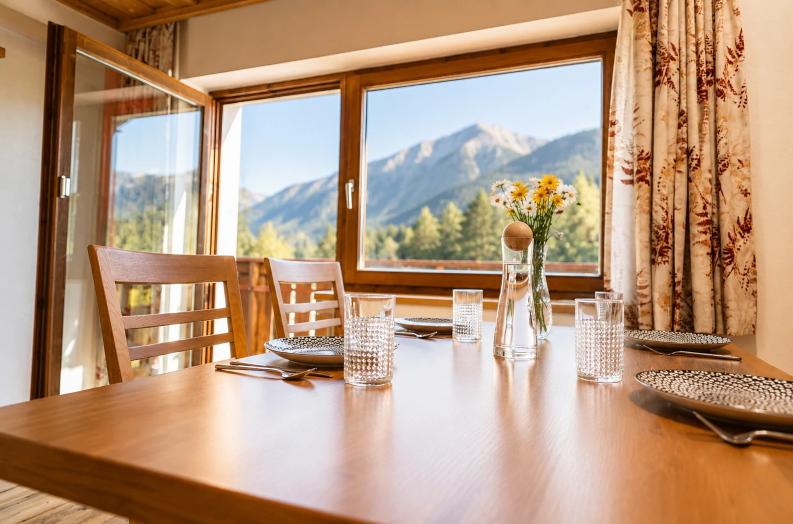 Ruime vakantiewoning bij SennHOF Lechtal met balkon en balkondeur