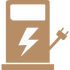 Ladestation Icon Symbol für E-Ladestation am Haus