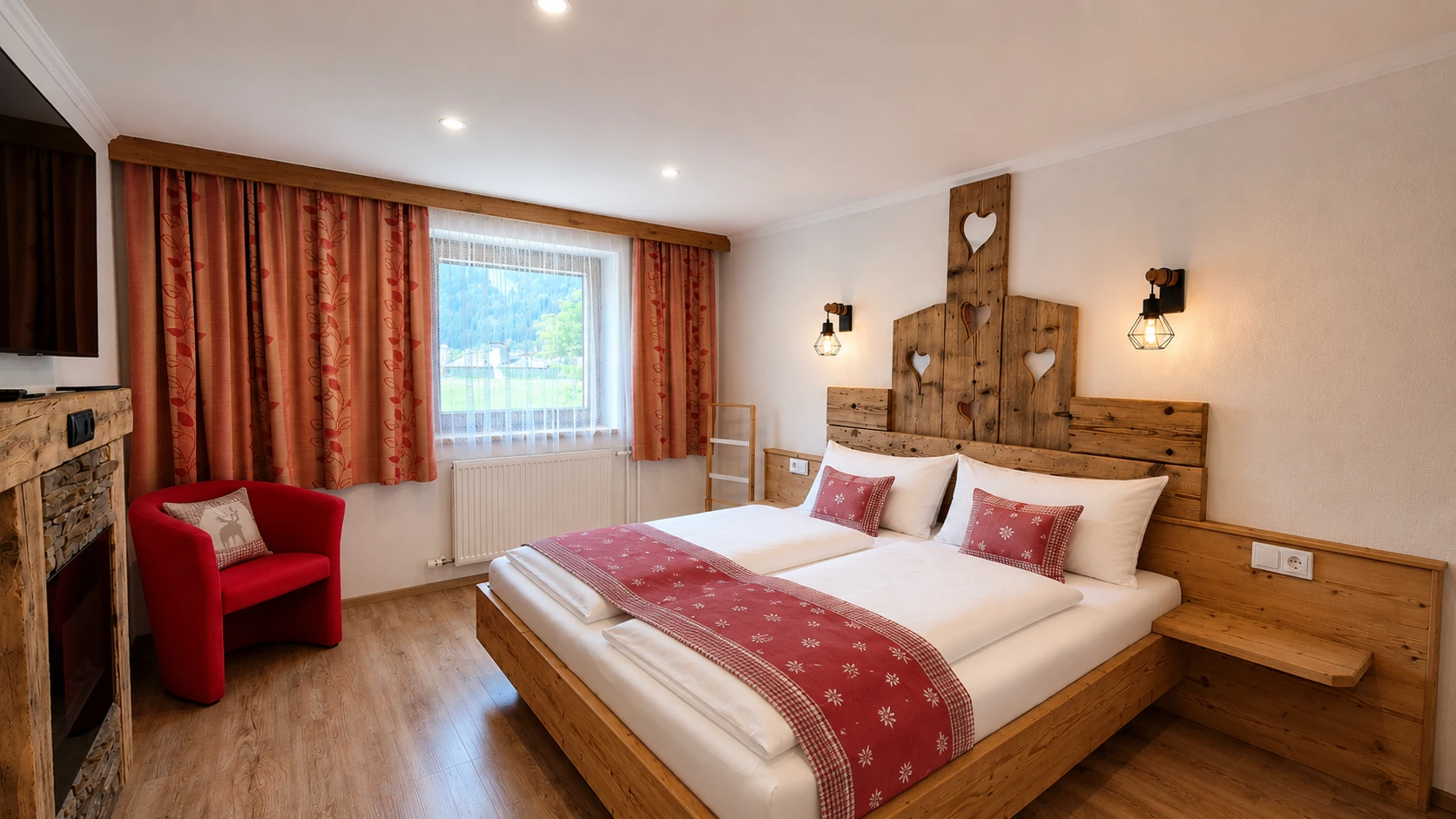 Schlafzimmer im SennHOF Lechtal