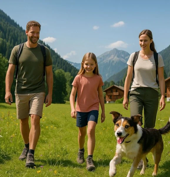 Hundebesitzer genießen Urlaub mit Ihrem Vierbeiner in Tirol