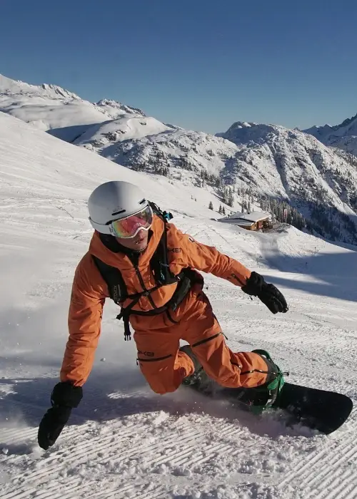 Skiurlaub am Arlberg mit Blick auf das Lechtal